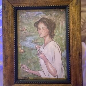 Elegant Framed Art with Wooden Finish